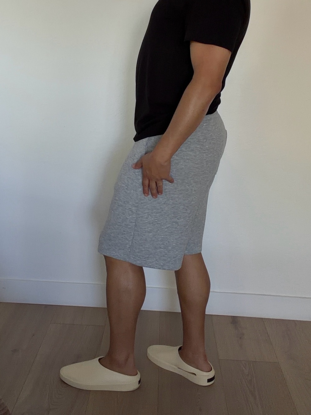 H&M heather gray scuba shorts